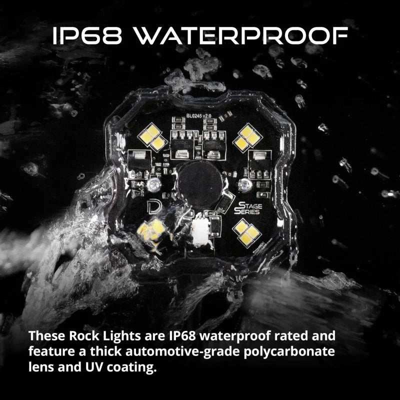 Diode Dynamics Stage Series SXS Rock Light Installer Kit - White Diffused M8 (4-pack) - Additional View 6