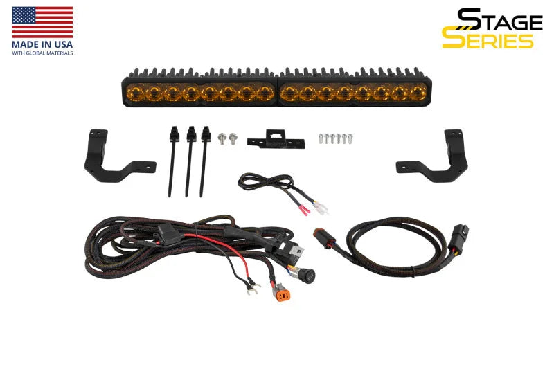 Diode Dynamics TRD Pro Grille SS20 Sport White Combo fits 2025-2026 Toyota 4RUNNER LIMITED - Installation View