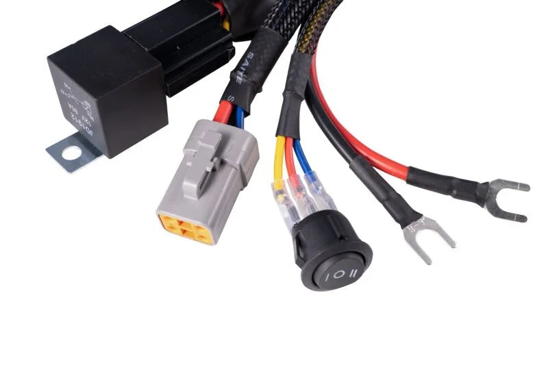 Diode Dynamics Ultra Heavy Duty Single Output 4-Pin Wiring Harness - Installation View