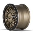Load image into Gallery viewer, Dirty Life 9303 DT-1 17x9 / 6x139.7 BP / -12mm Offset / 106mm Hub Satin Gold Wheel - Beadlock - Back View