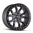 Load image into Gallery viewer, Dirty Life 9303 DT-1 17x9/5x127 BP/-12mm Offset/78.1mm Hub Matte Gunmetal Wheel - Simulated Rashring - Side View