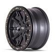 Load image into Gallery viewer, Dirty Life 9304 DT-2 20x9 / 5x139.7 BP / 12mm Offset / 87.1mm Hub Matte Black Wheel - Beadlock - Side View