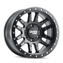Load image into Gallery viewer, Dirty Life 9309 Canyon Pro 17x9/6x139.7 BP/-12mm Offset/106mm Hub Matte Black Wheel - Beadlock - Side View
