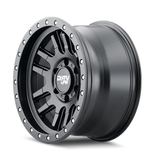 Load image into Gallery viewer, Dirty Life 9309 Canyon Pro 17x9/6x139.7 BP/-12mm Offset/106mm Hub Matte Black Wheel - Beadlock - Detail View