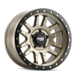Load image into Gallery viewer, Dirty Life 9309 Canyon Pro 17x9/6x139.7 BP/-12mm Offset/106mm Hub Satin Gold Wheel - Beadlock - Side View