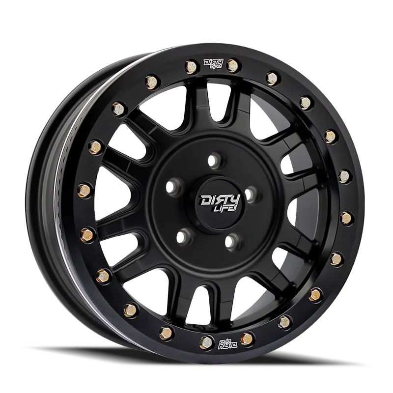 Dirty Life 9309R Canyon Pro 15x7 Blank 13mm Offset/106.25mm Hub Matte Black - Beadlock