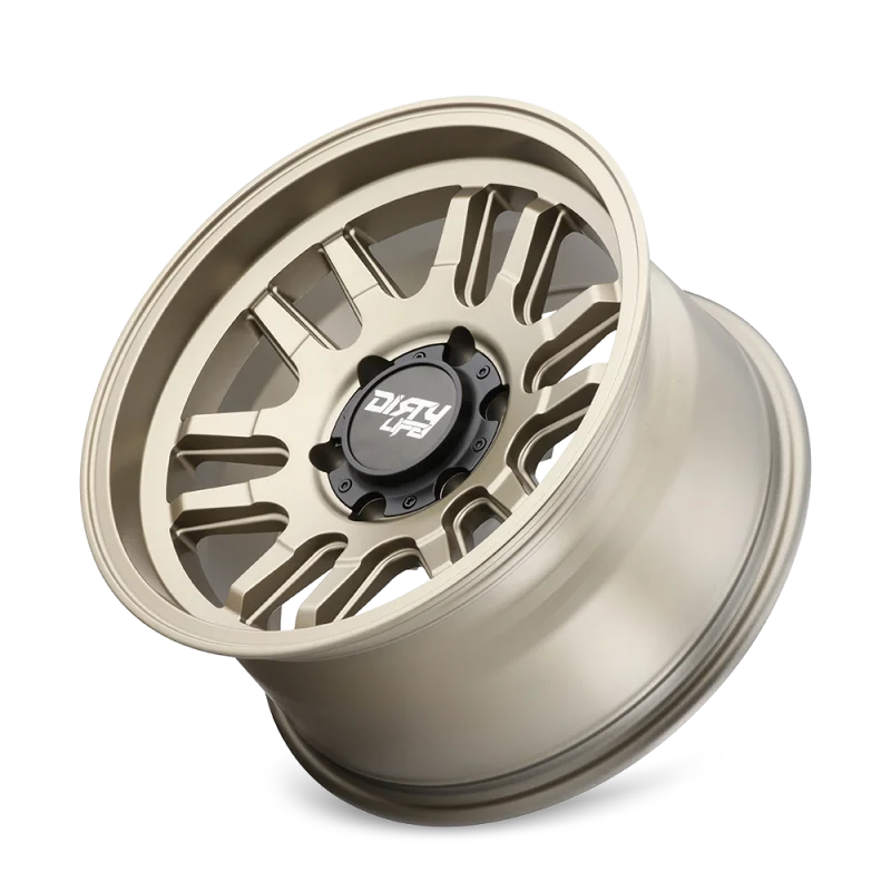Dirty Life 9310 Canyon 17x9 / 6x135 BP / 0mm Offset / 87.1mm Hub Satin Gold Wheel - Detail View