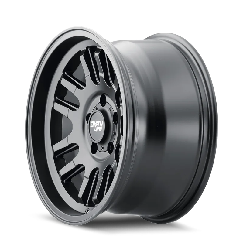 Dirty Life 9310 Canyon 17x9 / 6x139.7 BP / -12mm Offset / 106mm Hub Matte Black Wheel - Side View