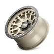 Load image into Gallery viewer, Dirty Life 9311 Enigma Pro 17x9/5x127 BP/-12mm Offset/71.5mm Hub Satin Gold Wheel - Beadlock - Side View