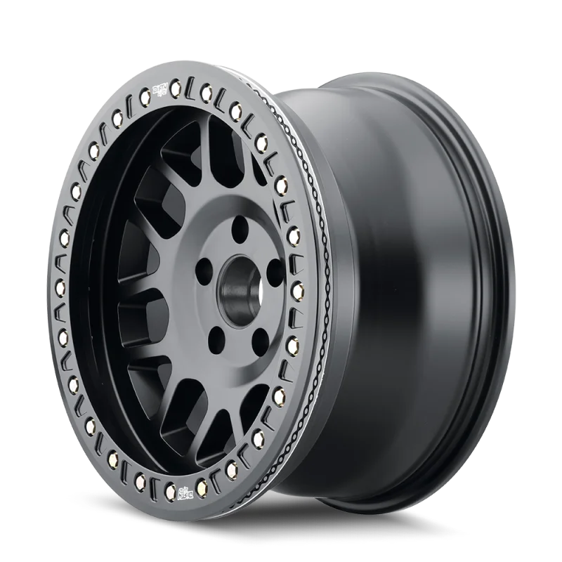 Dirty Life 9312 Mesa Race 17x9 / 8x165.1 BP / -12mm Offset / 130.8mm Hub Matte Black Wheel - Side View