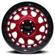 Load image into Gallery viewer, Dirty Life 9313 Enigma Race 17x9 / 5x127 BP / -12mm Offset / 78.1mm Hub Crimson Candy Red Wheel - Detail View