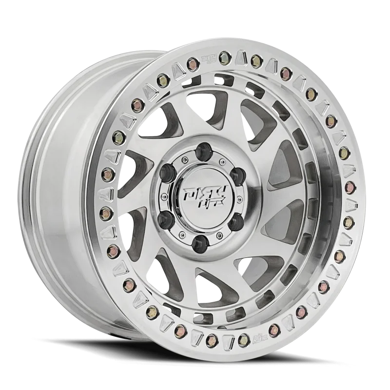 Dirty Life 9313 Enigma Race 17x9 / 5x127 BP / -12mm Offset / 78.1mm Hub Machined Wheel - Side View