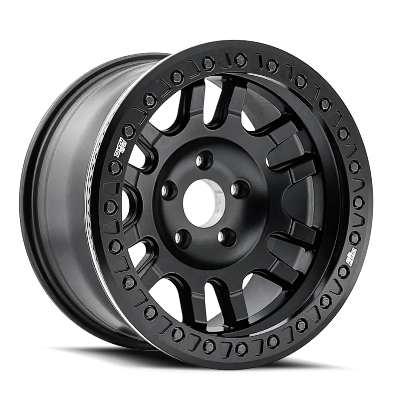 Dirty Life 9314 Canyon Race 17x9 / BLANK BP / -12mm Offset / 71.5mm Hub Matte Black Wheel - Main Product View