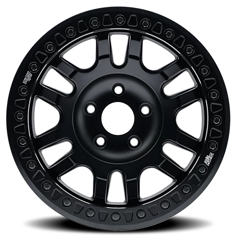 Dirty Life 9314 Canyon Race 17x9 / BLANK BP / -12mm Offset / 71.5mm Hub Matte Black Wheel - Side View