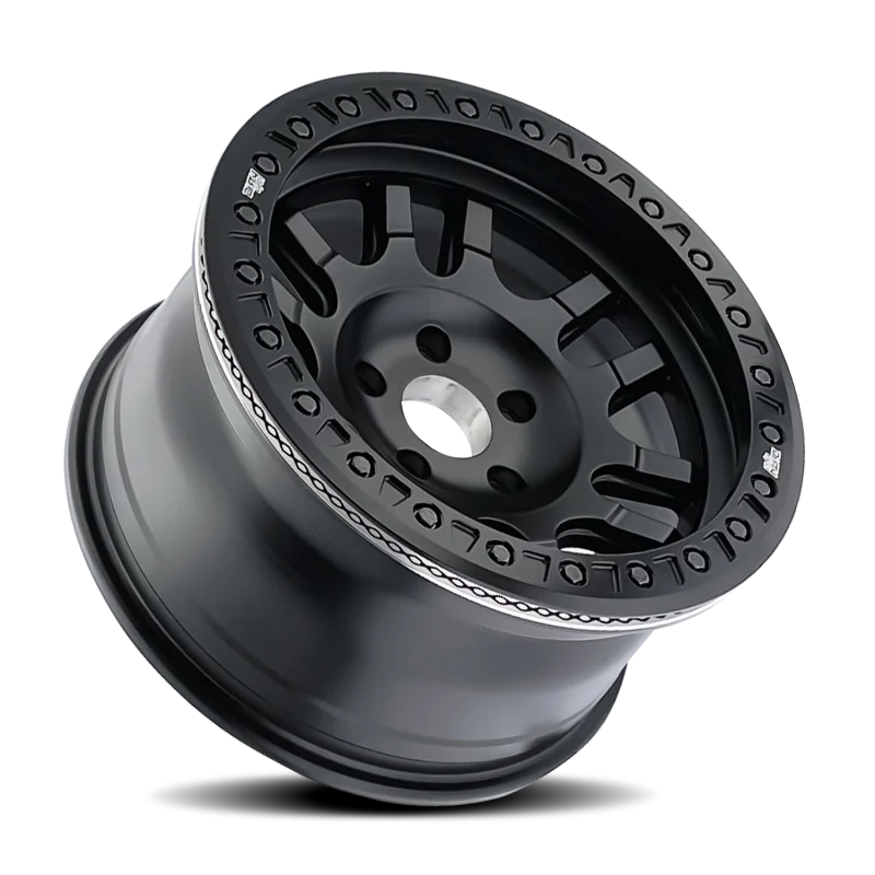 Dirty Life 9314 Canyon Race 17x9 / BLANK BP / -12mm Offset / 71.5mm Hub Matte Black Wheel - Detail View