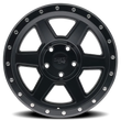 Load image into Gallery viewer, Dirty Life 9315 Compound 17x9 / 6x139.7 BP / -12mm Offset / 106mm Hub Matte Black Wheel - Main Product View