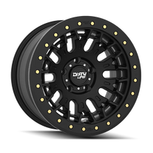 Load image into Gallery viewer, Dirty Life DT-3 17X9 5x127 -38 Offset - Satin Black w/ Simulated Beadlock fits 1975-1999 / 2007-2025 Chevrolet / GMC / Jeep