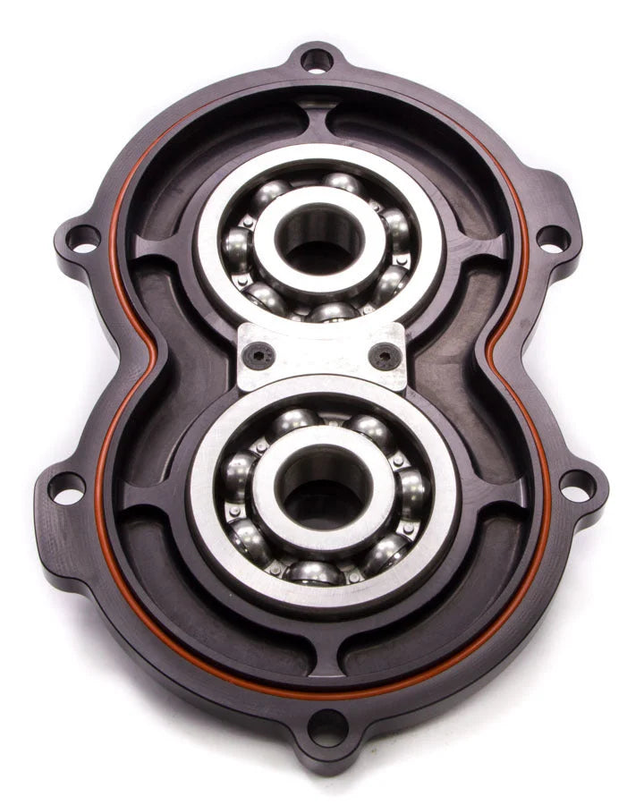 Diversified Machine Billet Alum Rear Cover w/Bearings Black RRC-1386B