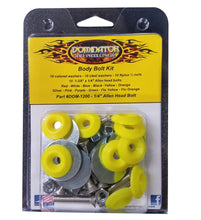 Load image into Gallery viewer, Dominator Race Body Body Bolt Kit Flou Yellow Allen Head 1200-A-FLO-YE