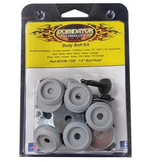 Dominator Race Body Body Bolt Kit Gray Hex Head 1200-B-GRY