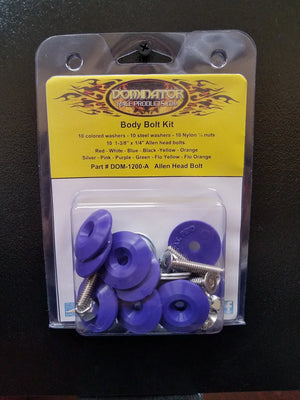 Dominator Race Body Body Bolt Kit Purple Allen Head 1200-A-PU