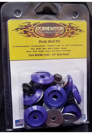 Dominator Race Body Body Bolt Kit Purple Hex Head 1200-B-PU