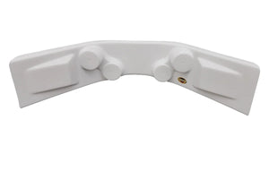 Dominator Race Body Dash Panel Curved White 30in w x 12in d x 6.5in 910-WH