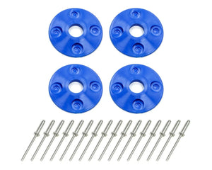 Dominator Race Body Scuff Plate Plastic 4pk Blue 1202-BL
