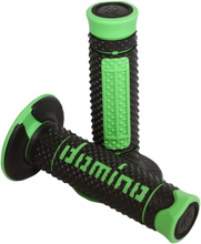 Load image into Gallery viewer, Domino Grips - Diamonte - Dual Compound - Black/Green A26041C4440A7-0 - Main Product View