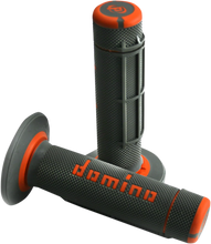 Load image into Gallery viewer, Domino Grips - Dually - Half Waffle - Black/Orange A02041C4540A7-1 - Main Product View