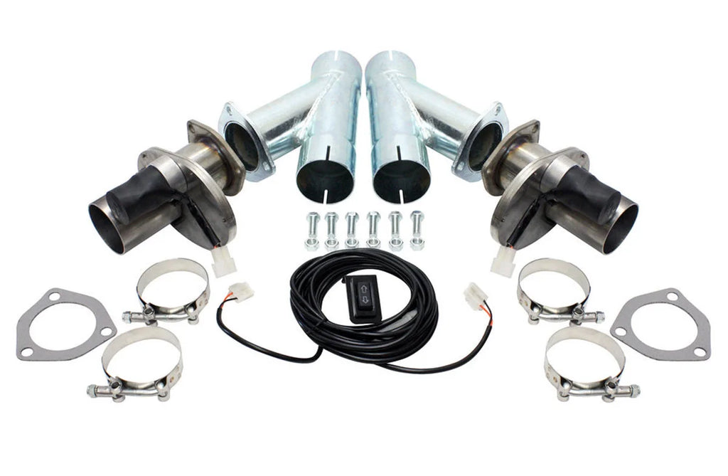 Doug's Headers 2.5in Exhaust Cutout Kit Electric (pair) DEC250AK
