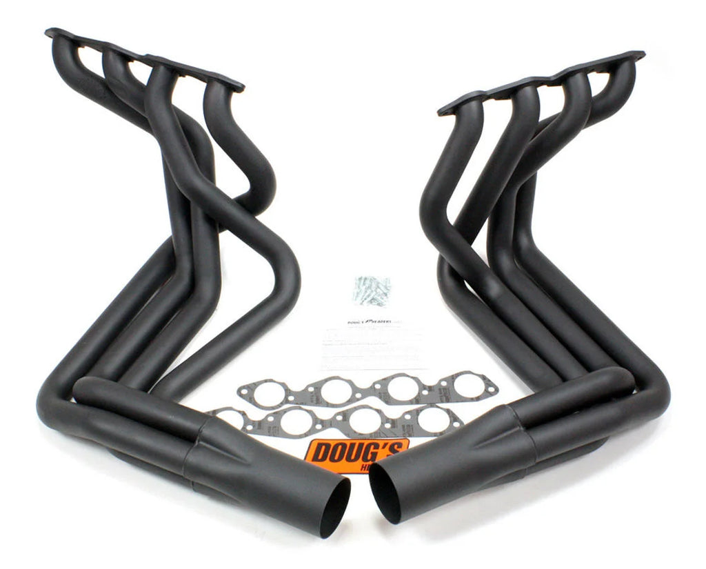 Doug's Headers BBC Side Mount Headers - Black - 63-82 Vette D381-B