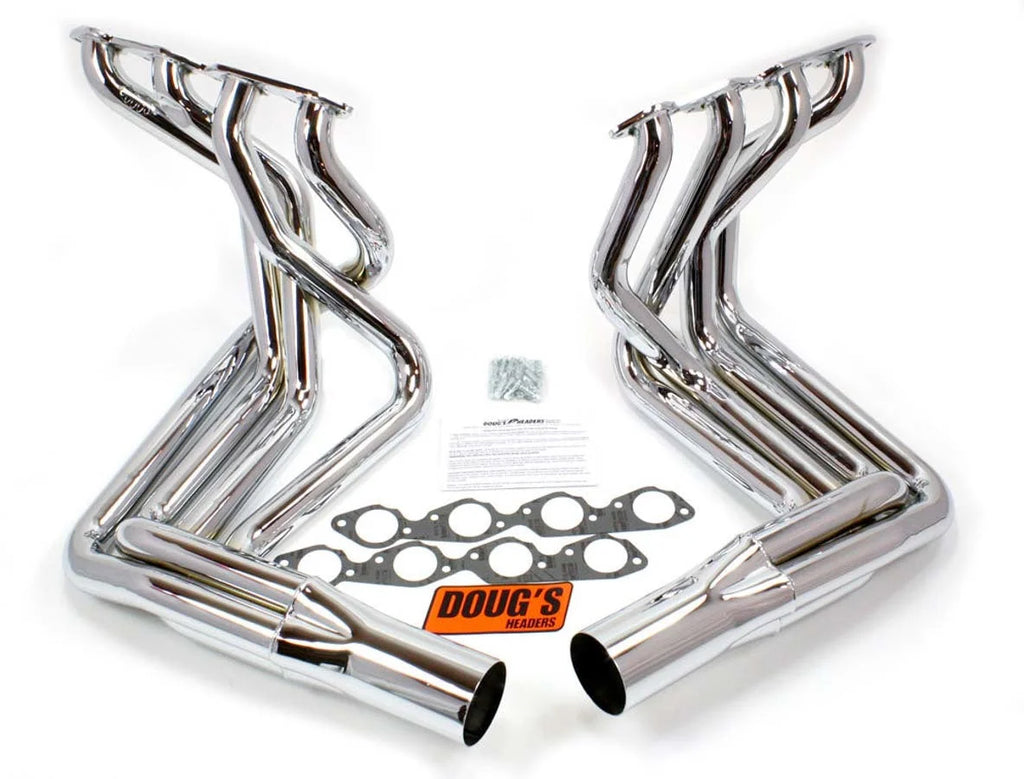 Doug's Headers BBC Side Mount Headers - Chrome - 63-82 Vette D381-C