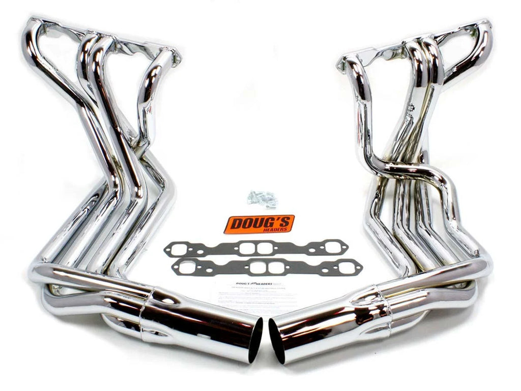 Doug's Headers SBC Side Mount Headers - Chrome - 63-82 Vette D380-C