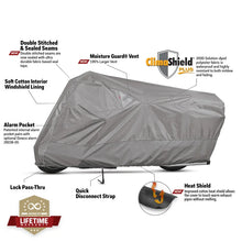 Load image into Gallery viewer, Dowco Cruisers (Small/Medium Models) WeatherAll Plus Motorcycle Cover - Gray - Main Product View