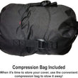 Load image into Gallery viewer, Dowco WeatherAll Plus Ratchet Motorcycle Cover Black - Large