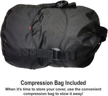Load image into Gallery viewer, Dowco WeatherAll Plus Ratchet Motorcycle Cover Black - Large