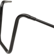 Load image into Gallery viewer, Drag Specialties 1-1/2" "Big" Buffalo Ape Hanger Bar - 18" - TBW - Black - Side View