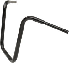 Load image into Gallery viewer, Drag Specialties 1-1/2" "Big" Buffalo Ape Hanger Bar - 18" - TBW - Black - Side View