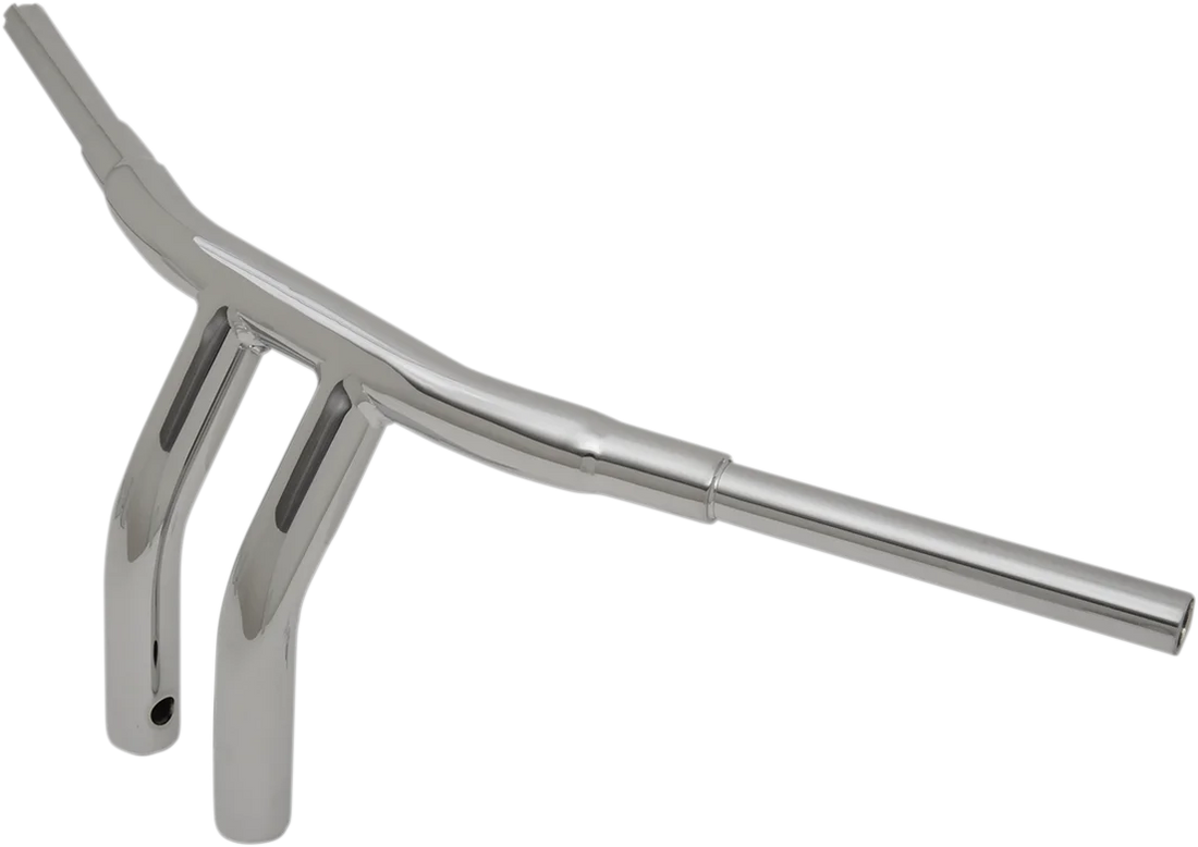 Drag Specialties 1-1/2" "Big" Buffalo Bar - 10" - Chrome - Side View