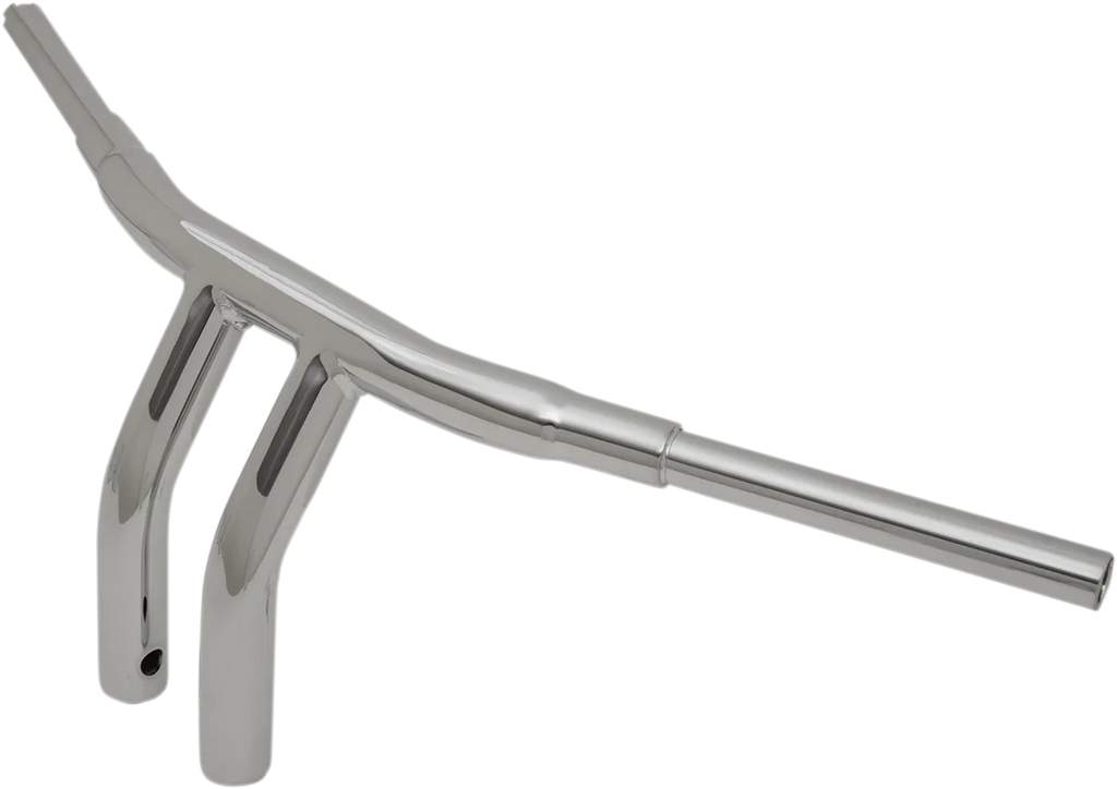 Drag Specialties 1-1/2" "Big" Buffalo Bar - 10" - Chrome - Side View
