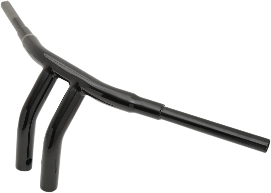 Drag Specialties 1-1/2" "Big" Buffalo Bar - 10" - Gloss Black - Side View