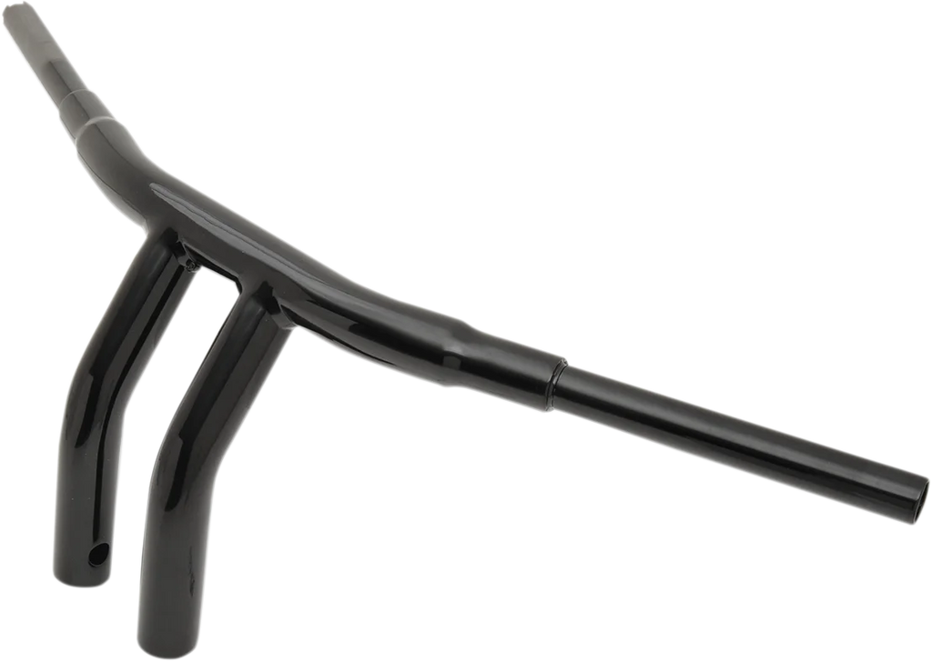 Drag Specialties 1-1/2" "Big" Buffalo Bar - 10" - Gloss Black - Side View