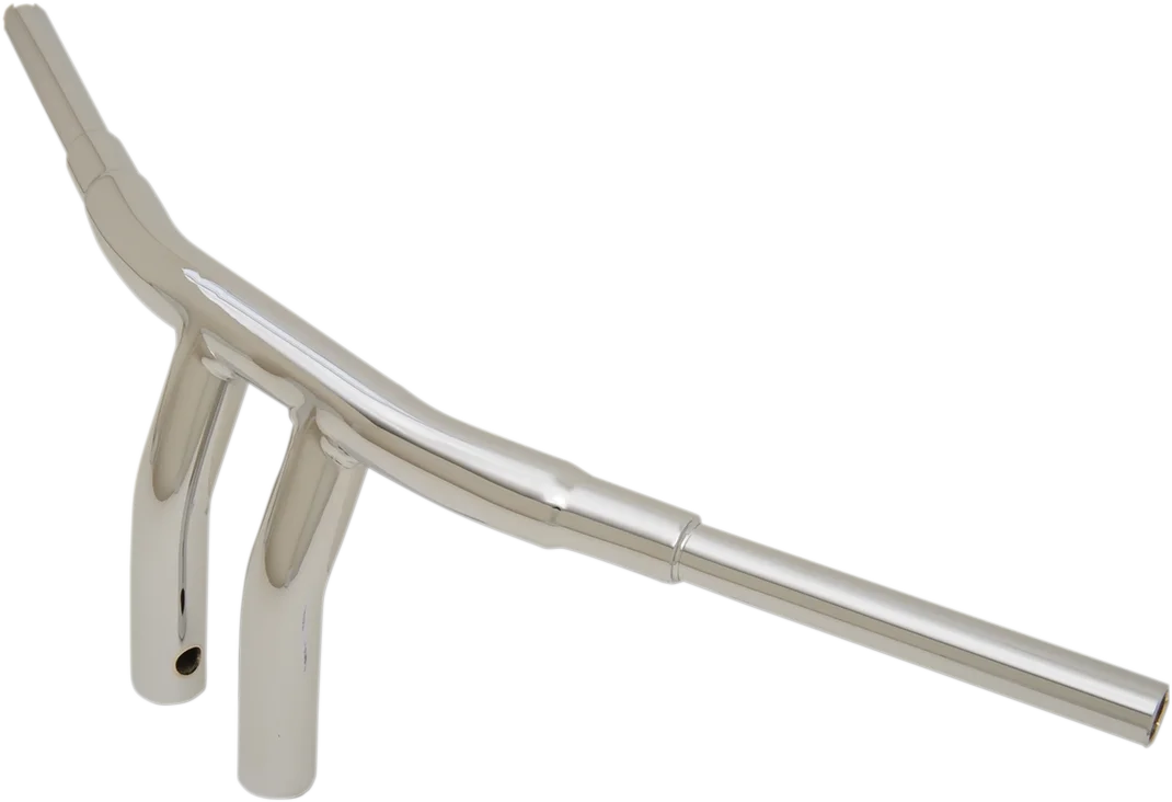 Drag Specialties 1-1/2" "Big" Buffalo Bar - 8" - Chrome - Side View