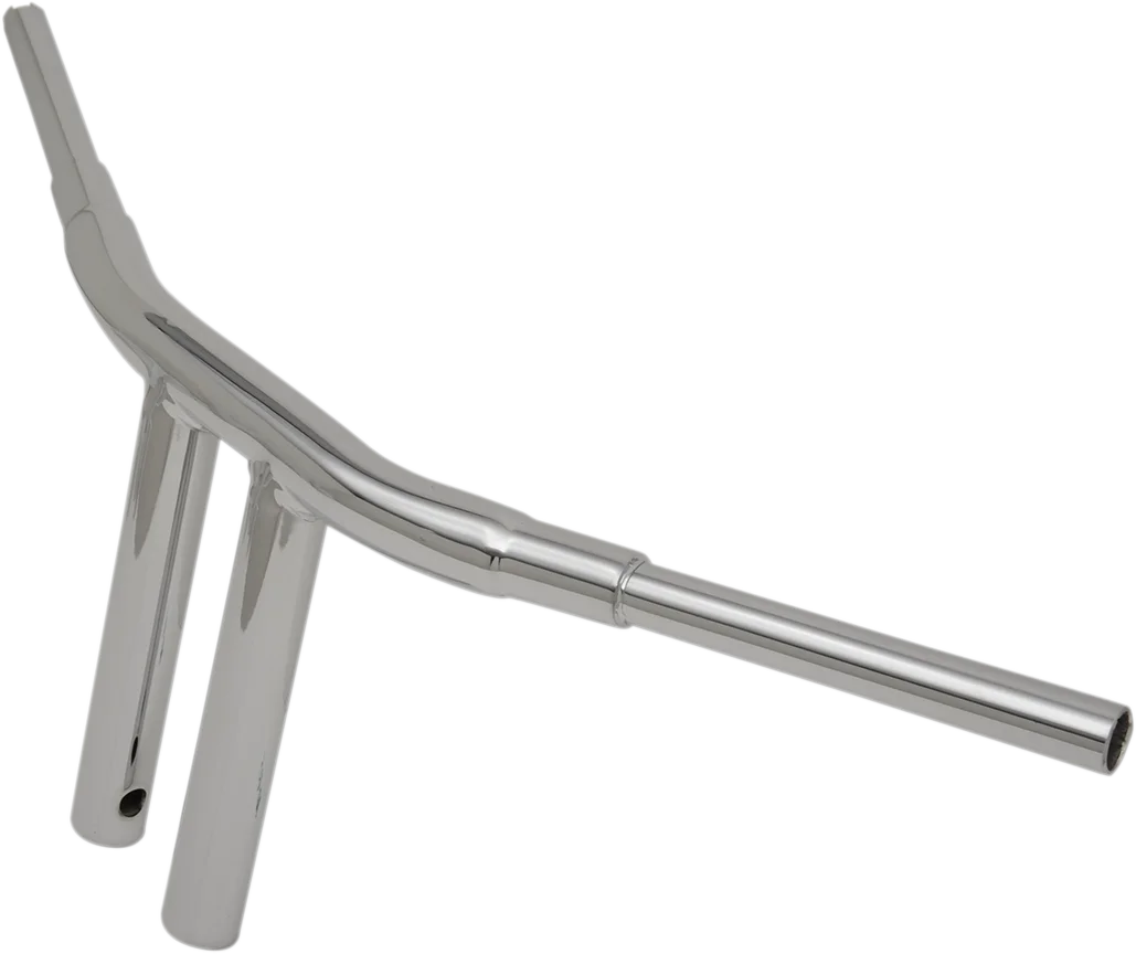Drag Specialties 1-1/2" "Big" Buffalo Bar - Chopper - 10" - Chrome - Side View