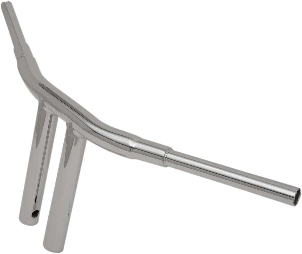 Drag Specialties 1-1/2" "Big" Buffalo Bar - Chopper - 10" - Chrome - Side View