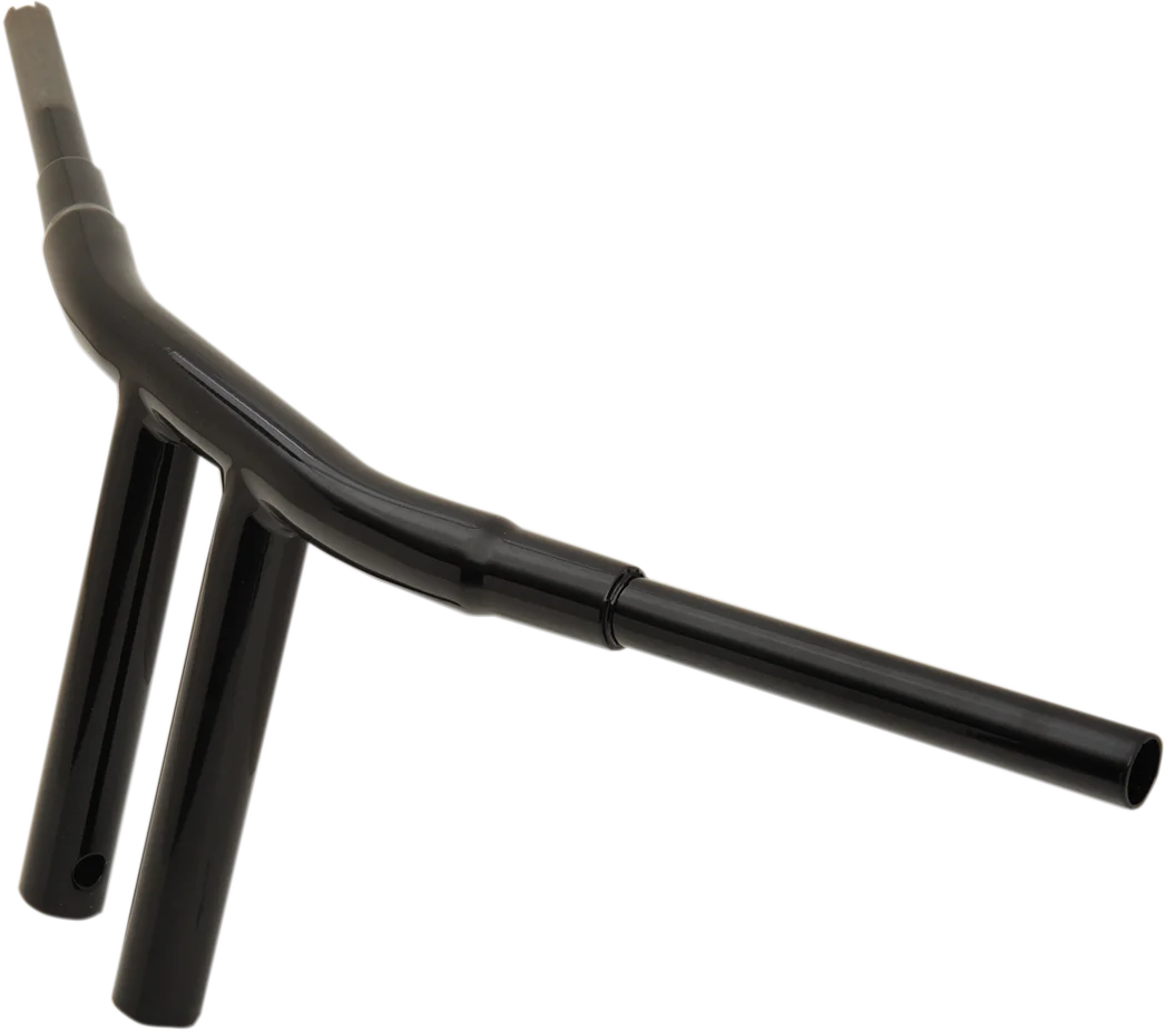 Drag Specialties 1-1/2" "Big" Buffalo Bar - Chopper - 10" - Gloss Black - Side View
