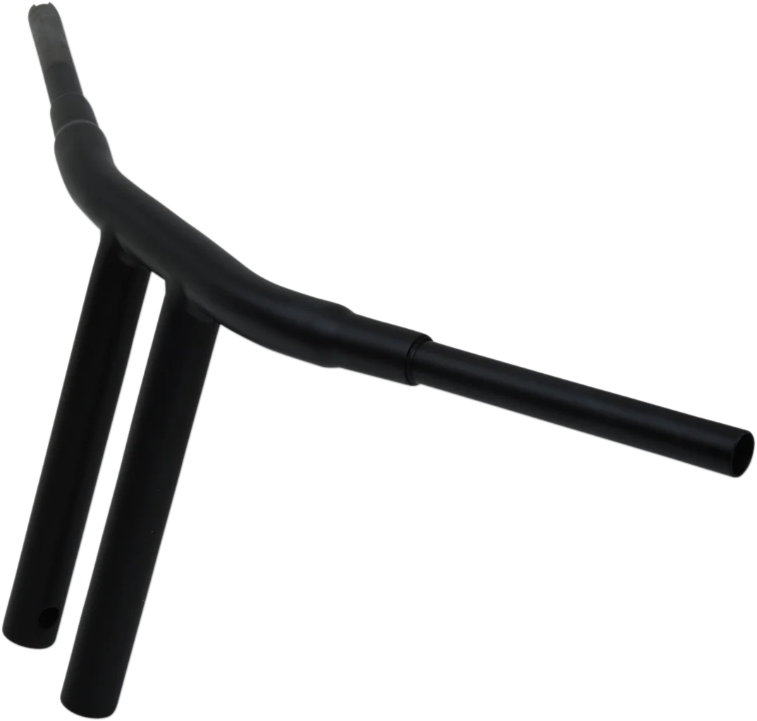 Drag Specialties 1-1/2" "Big" Buffalo Bar - Chopper - 12" - Flat Black - Side View
