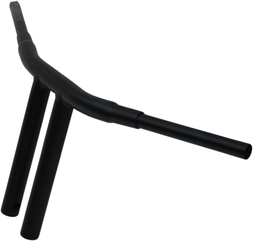 Drag Specialties 1-1/2" "Big" Buffalo Bar - Chopper - 12" - Flat Black - Side View