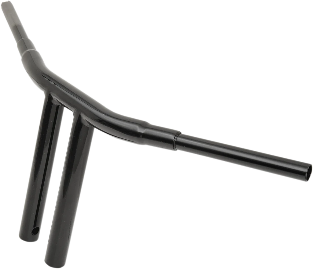 Drag Specialties 1-1/2" "Big" Buffalo Bar - Chopper - 12" - Gloss Black - Side View